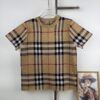 New Burberry 23SS Classic Evergreen Plaid Knit Short-Sleeve Unisex