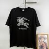 New BBR Burberry 24SS Embroidered 3D Horse Logo Short Sleeve T-Shirt
