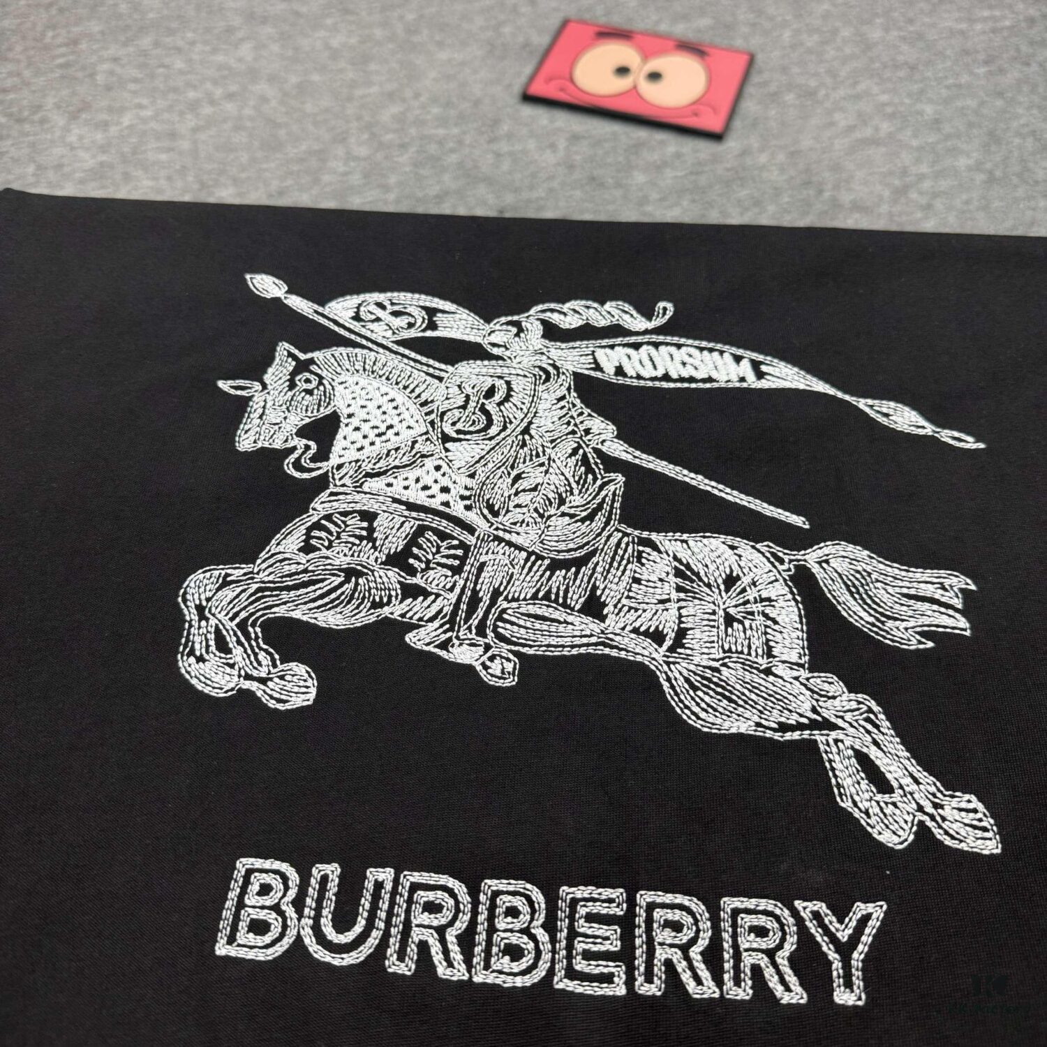 New BBR Burberry 24SS Embroidered 3D Horse Logo Short Sleeve T-Shirt