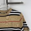 New BURBERRY 2023 Spring/Summer Lightweight Linen-Blend Striped Knit Short-Sleeve T-Shirt