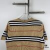 New BURBERRY 2023 Spring/Summer Lightweight Linen-Blend Striped Knit Short-Sleeve T-Shirt