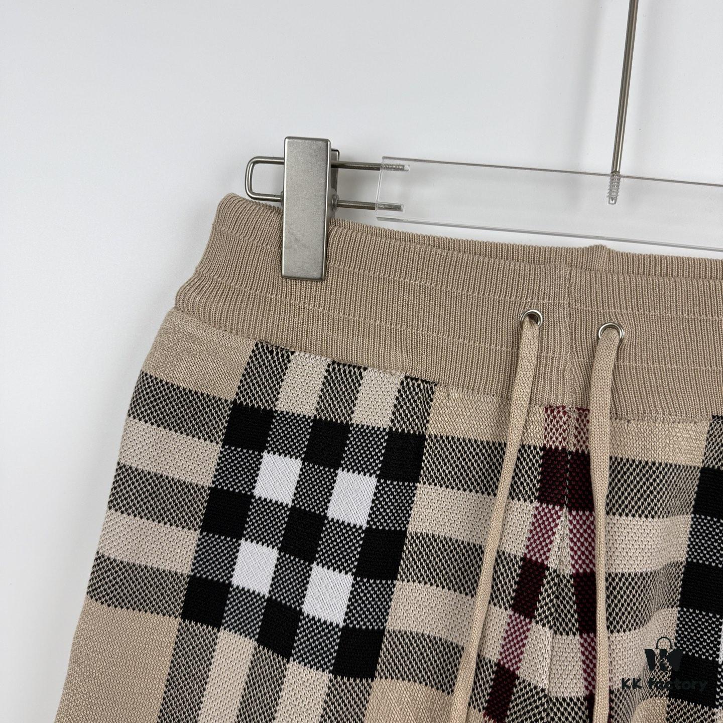 New BURBERRY Burberry Classic Plaid Knitted Shorts Unisex