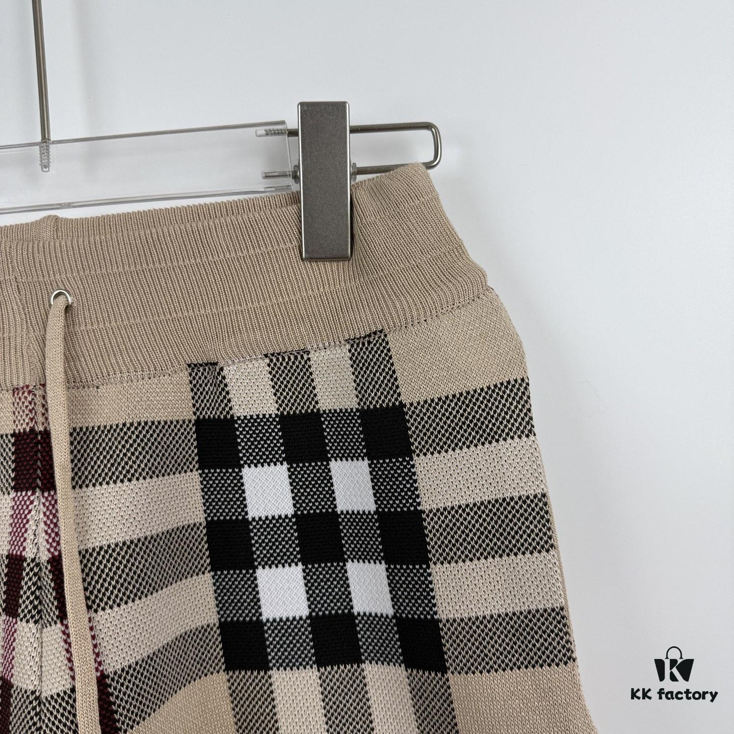 New BURBERRY Burberry Classic Plaid Knitted Shorts Unisex