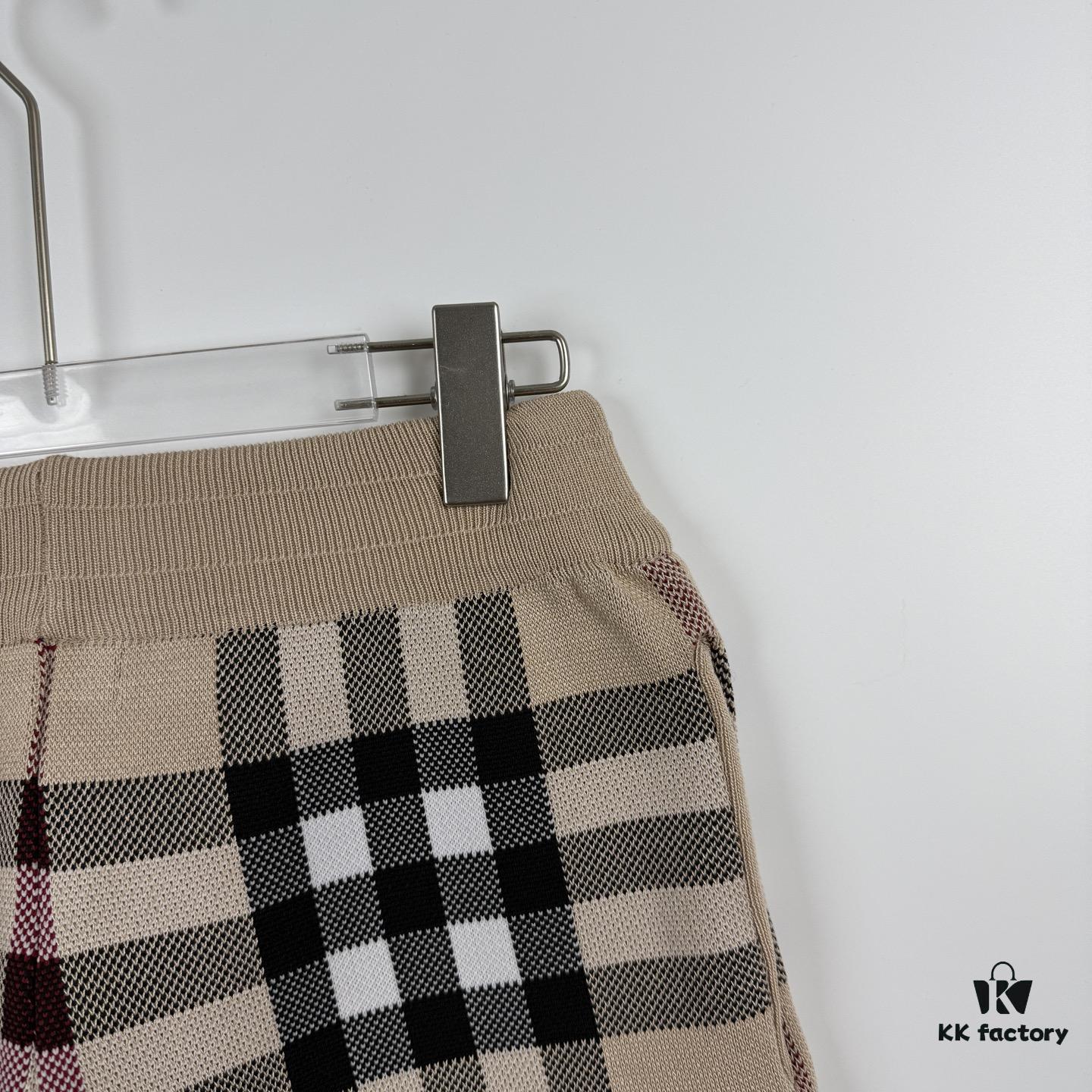 New BURBERRY Burberry Classic Plaid Knitted Shorts Unisex