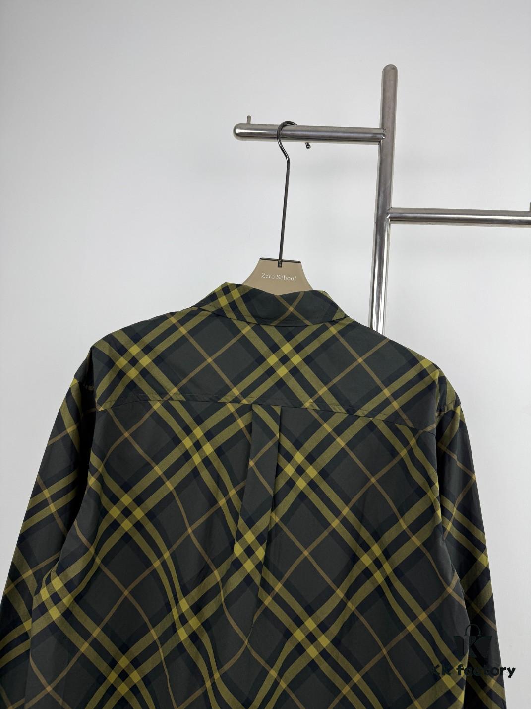 New BBR Burberry 24SS Autumn-Winter Checkered Precision-Aligned Shirt, Official Website 1:1 Original Quality