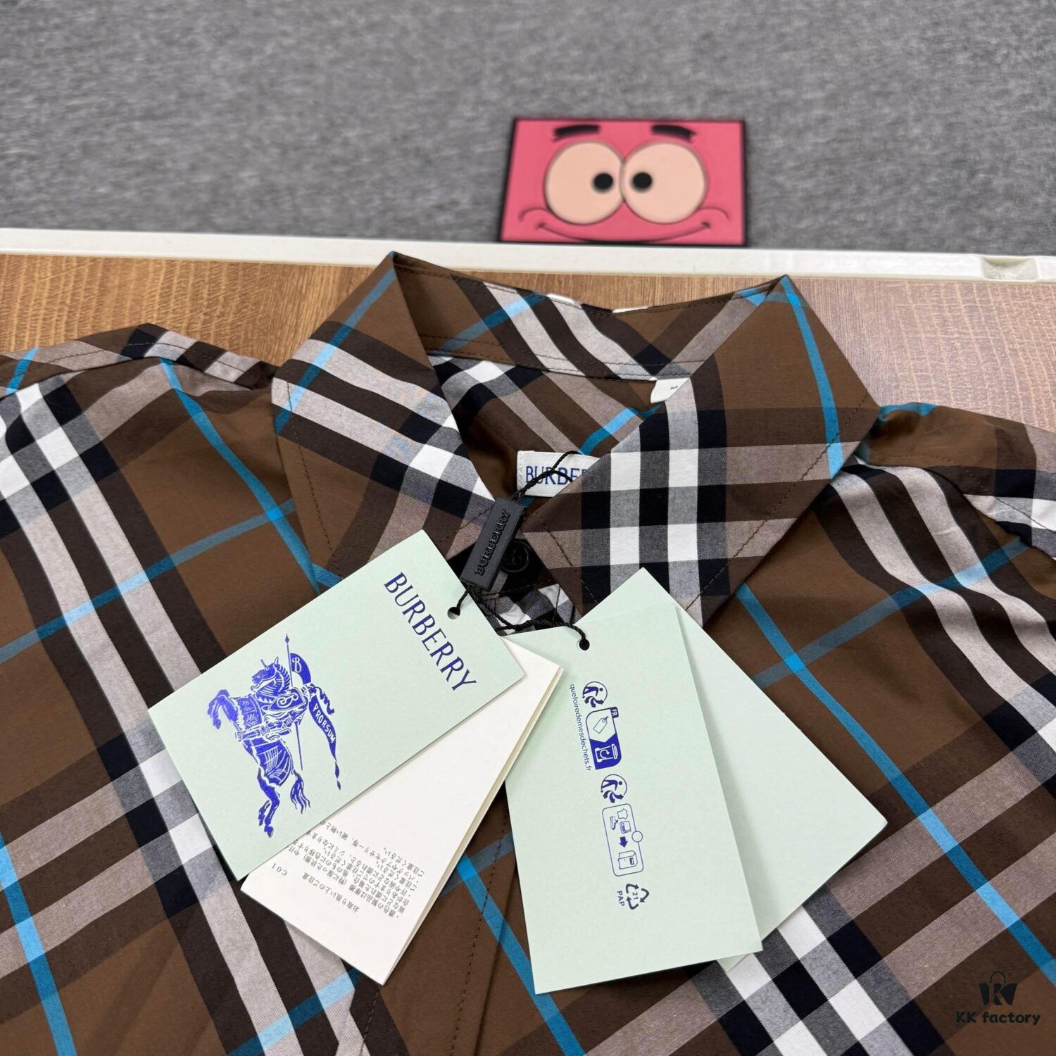 New BBR Burberry 24SS Autumn/Winter Check Aligned Shirt Official Website 1:1 Original Quality