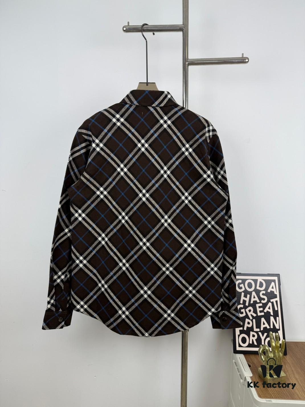 Burberry 2024 Fall/Winter Plaid Flannel Shirt Jacket