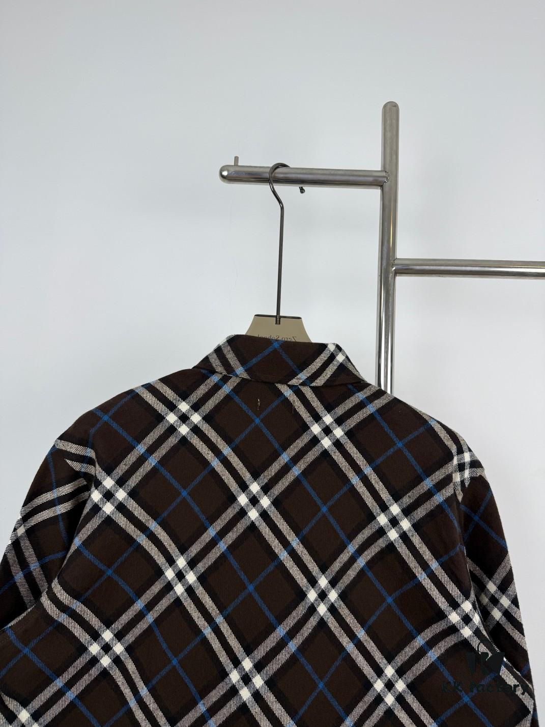 Burberry 2024 Fall/Winter Plaid Flannel Shirt Jacket