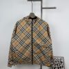New Burberry Check Pattern Knight Horse Double-Sided Lightweight Hooded Jacket