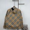 New Burberry Check Pattern Knight Horse Double-Sided Lightweight Hooded Jacket