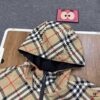 New Burberry Check Pattern Knight Horse Double-Sided Lightweight Hooded Jacket
