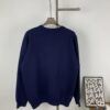 New BURBERRY Classic Blue Equestrian Knight Jacquard Crew-Neck Knit Sweater for Couples - Premium Original Single Version