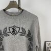 New BURBERRY Classic Horse and Wheat Jacquard Crew Neck Sweater