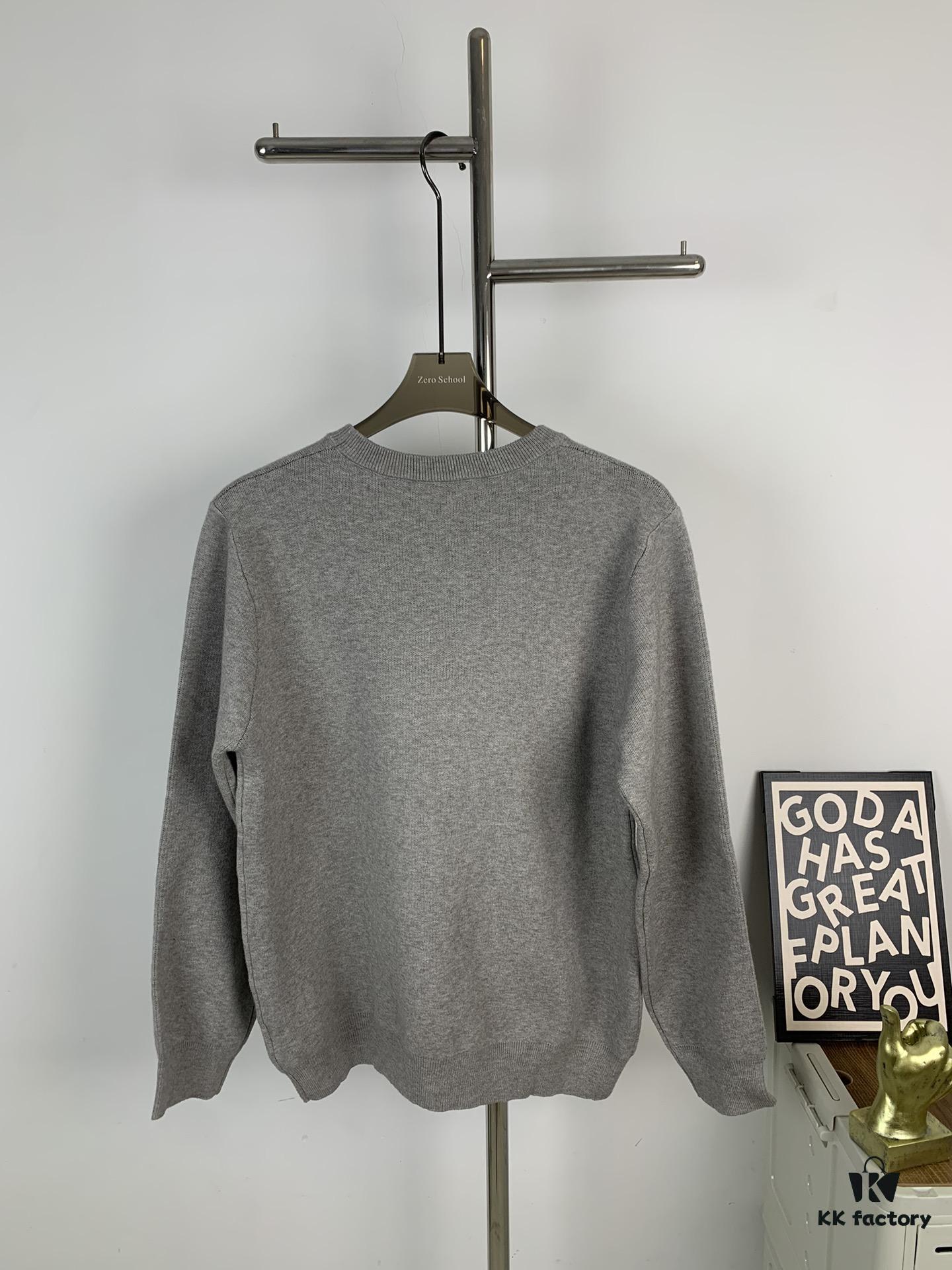 New BURBERRY Classic Horse and Wheat Jacquard Crew Neck Sweater