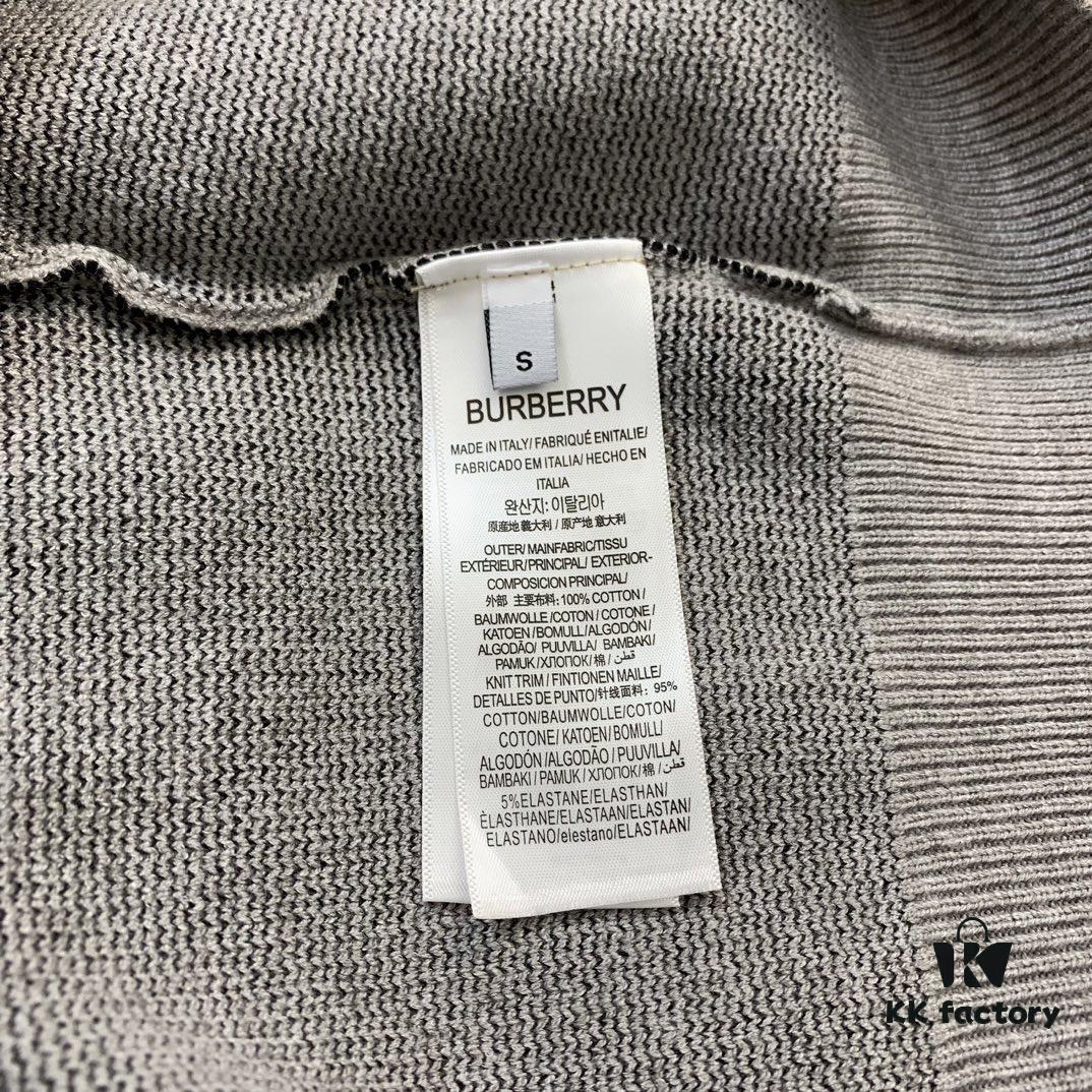 New BURBERRY Classic Horse and Wheat Jacquard Crew Neck Sweater