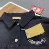New Burberry & Supreme 2024 Collaborative Embroidered Horse Motif Denim Jacket Unisex