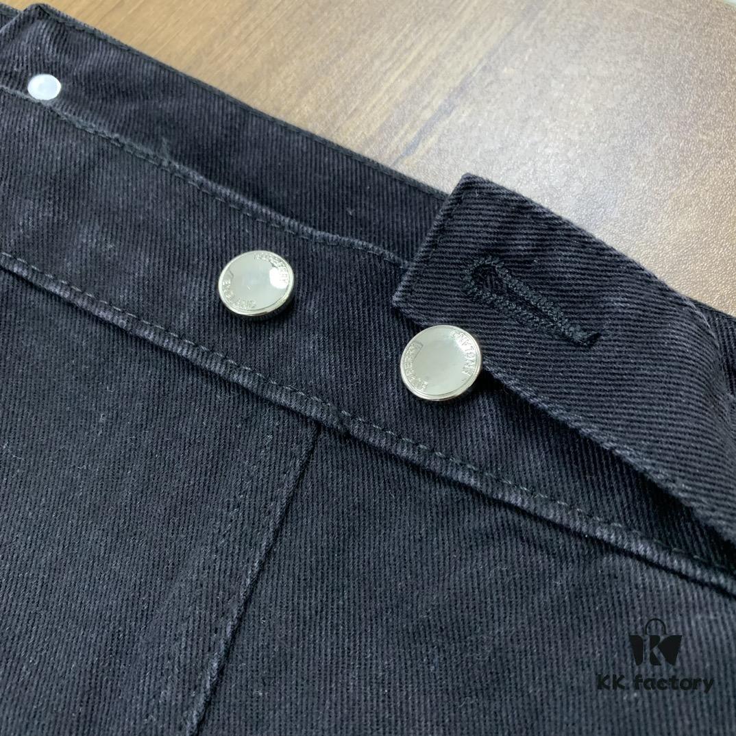 New Burberry & Supreme 2024 Collaborative Embroidered Horse Motif Denim Jacket Unisex