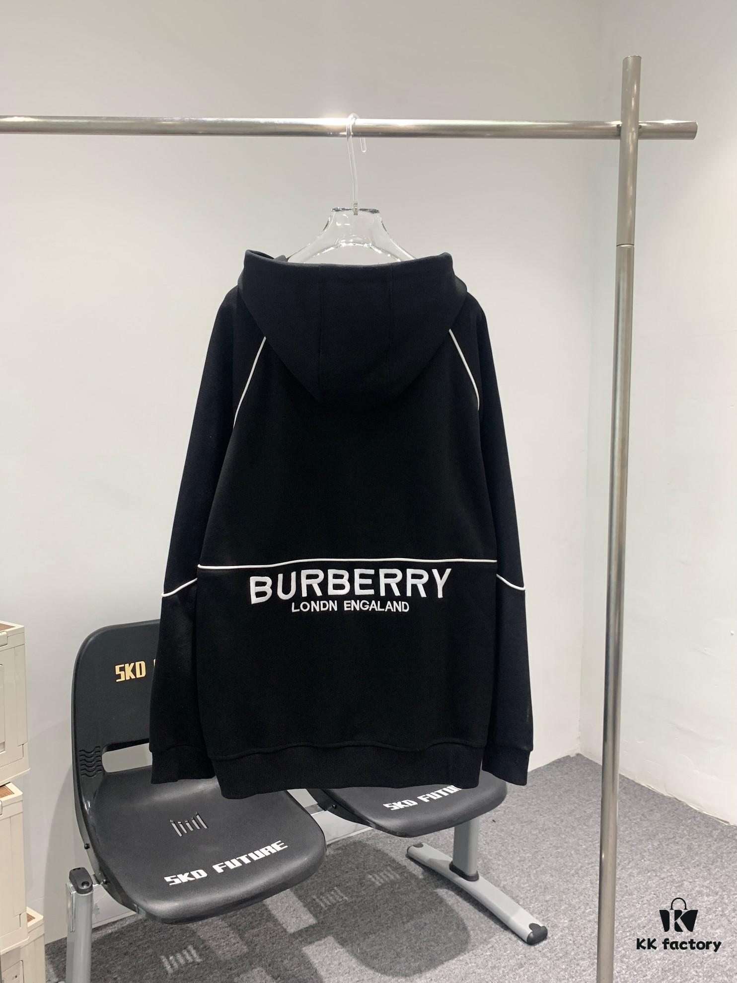 New BURBERRY Barricade Embroidered Bomber Jacket – Must-Have for Spring and Autumn, Counter-Synchronized Release, Classic Masterpiece, Exclusive Launch