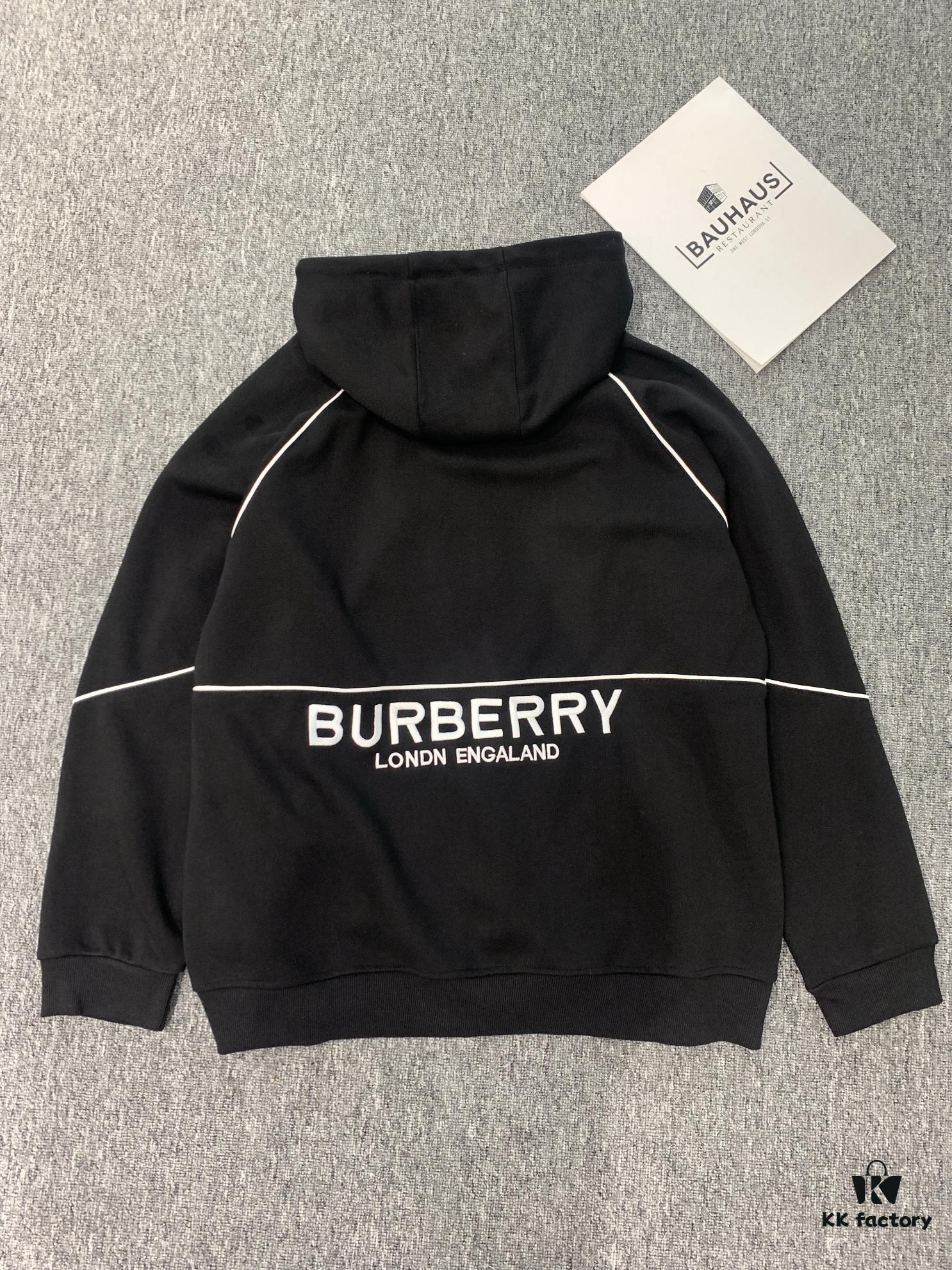 New BURBERRY Barricade Embroidered Bomber Jacket – Must-Have for Spring and Autumn, Counter-Synchronized Release, Classic Masterpiece, Exclusive Launch