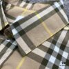 New BURBERRY/Barbouri Classic Yellow Tartan Stripe Long Sleeve Shirt, Iconic BBR Brand Checkered Pattern Shirt