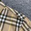 New BURBERRY/Barbouri Classic Yellow Tartan Stripe Long Sleeve Shirt, Iconic BBR Brand Checkered Pattern Shirt
