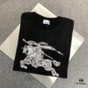 New BBR Burberry 24SS Embroidered 3D Horse Short Sleeve T-Shirt