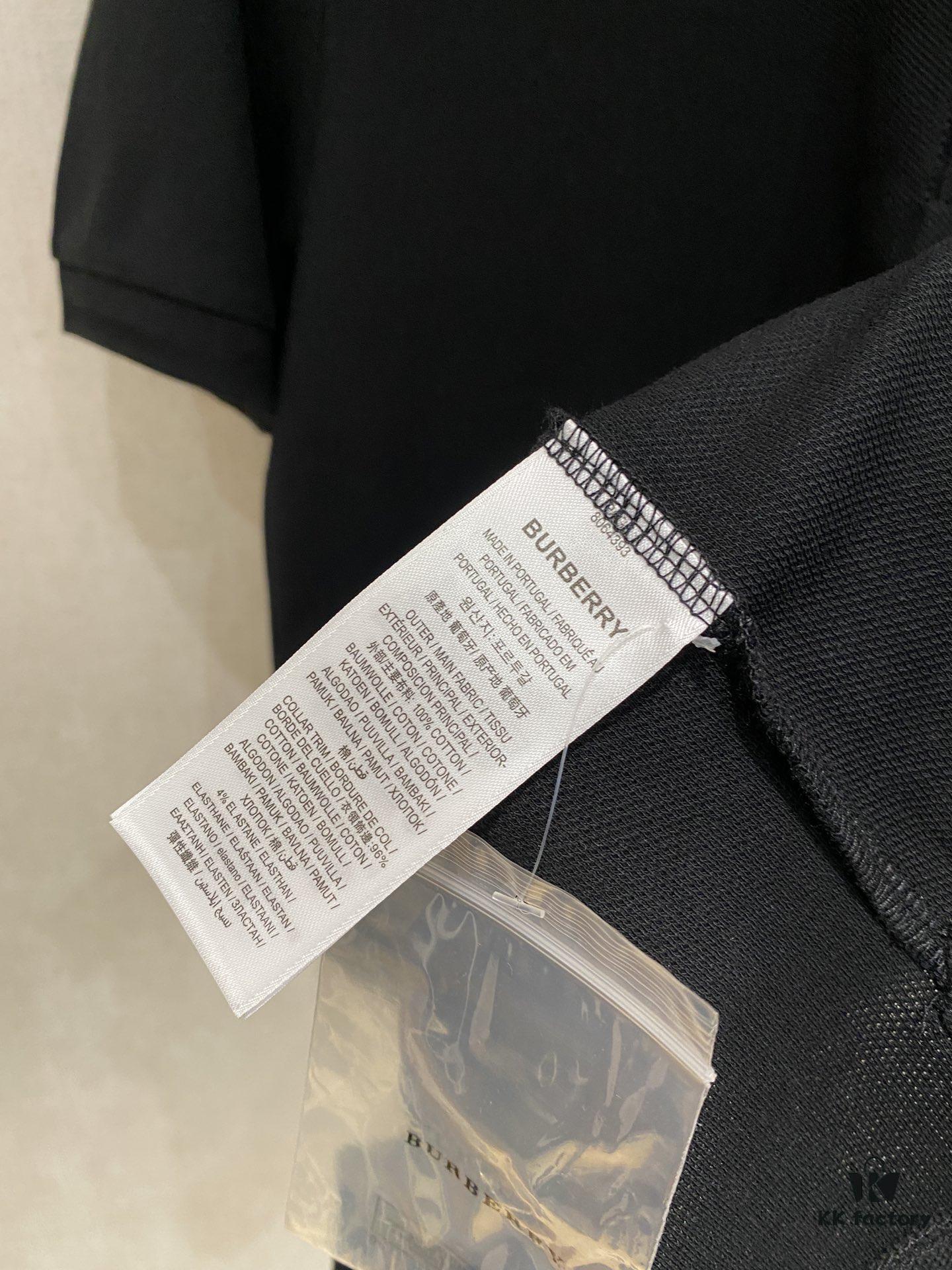 Burberry 2025 Newest Short Sleeve T-Shirt, Stylish and Fashionable with Exquisite Embroidered Logo on Chest, Simple and Versatile Design