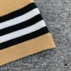 New BURBERRY 2023 Summer Linen Stripe Knitted Short Sleeve T-Shirt