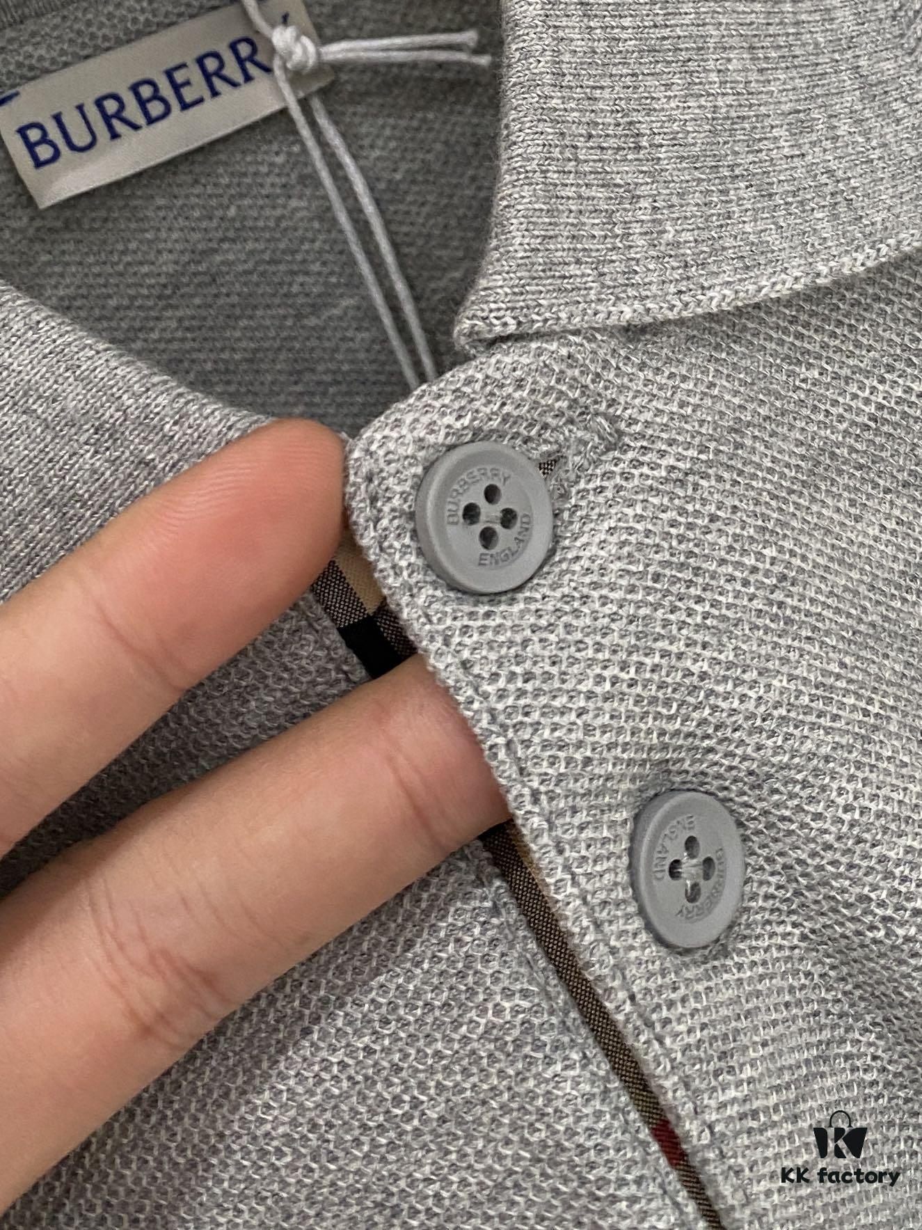 Burberry, 2025 Latest Short Sleeve T-Shirt, Stylish and Handsome with Exquisite Embroidered Logo on Chest, Simple and Versatile Design