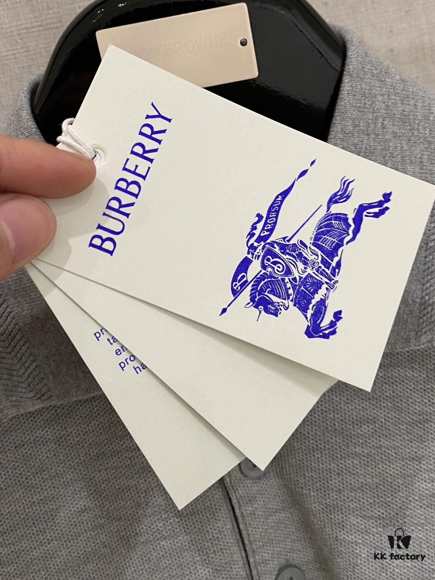 Burberry, 2025 Latest Short Sleeve T-Shirt, Stylish and Handsome with Exquisite Embroidered Logo on Chest, Simple and Versatile Design