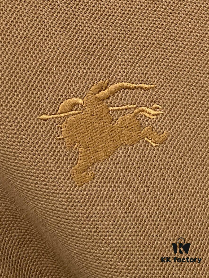 Burberry, 2025 Latest Short Sleeve T-Shirt, Stylish and Handsome with Exquisite Embroidered Logo on Chest, Simple and Versatile Design