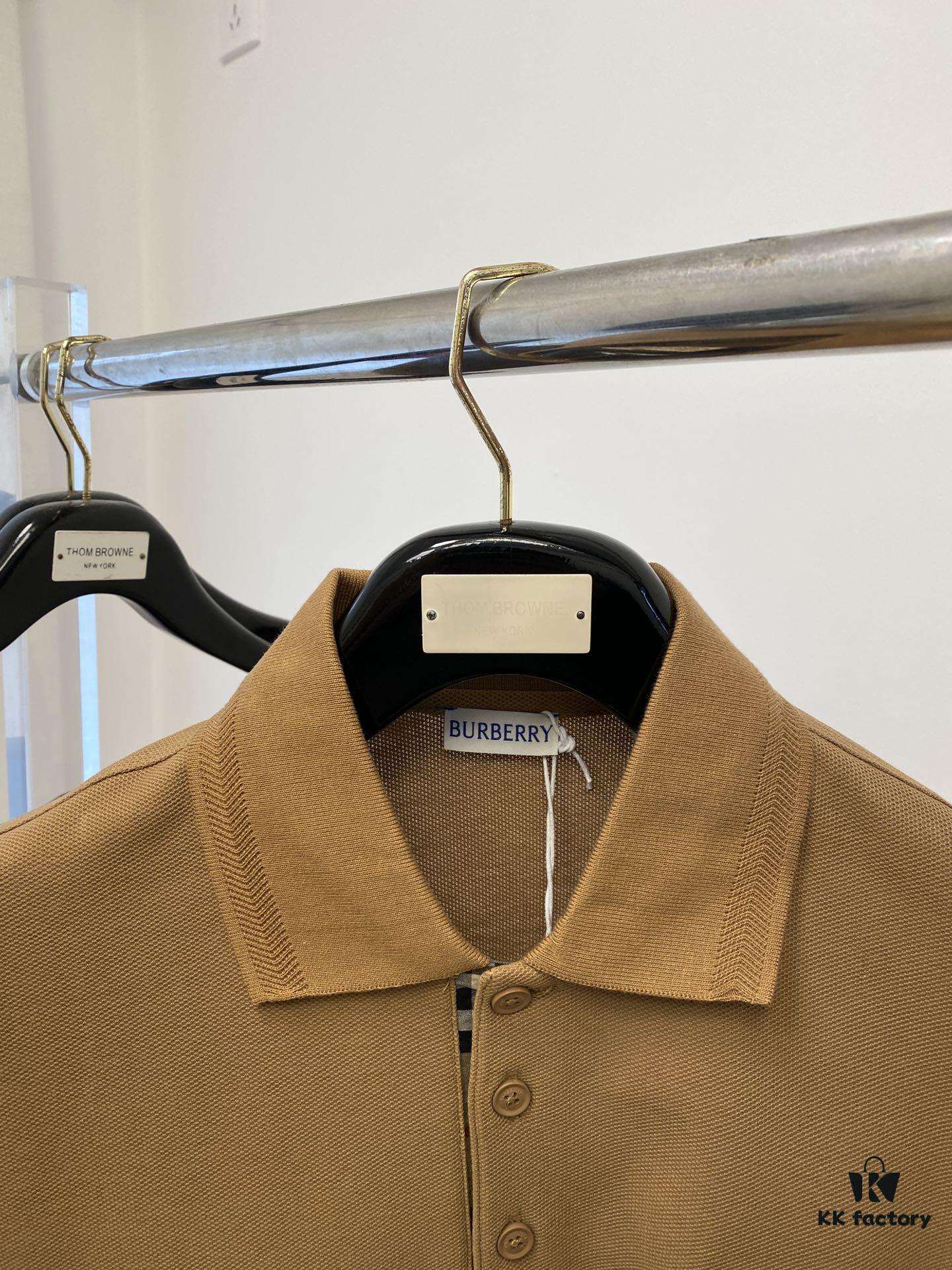 Burberry, 2025 Latest Short Sleeve T-Shirt, Stylish and Fashionable with Exquisite Embroidered Logo on Chest, Simple and Versatile Design