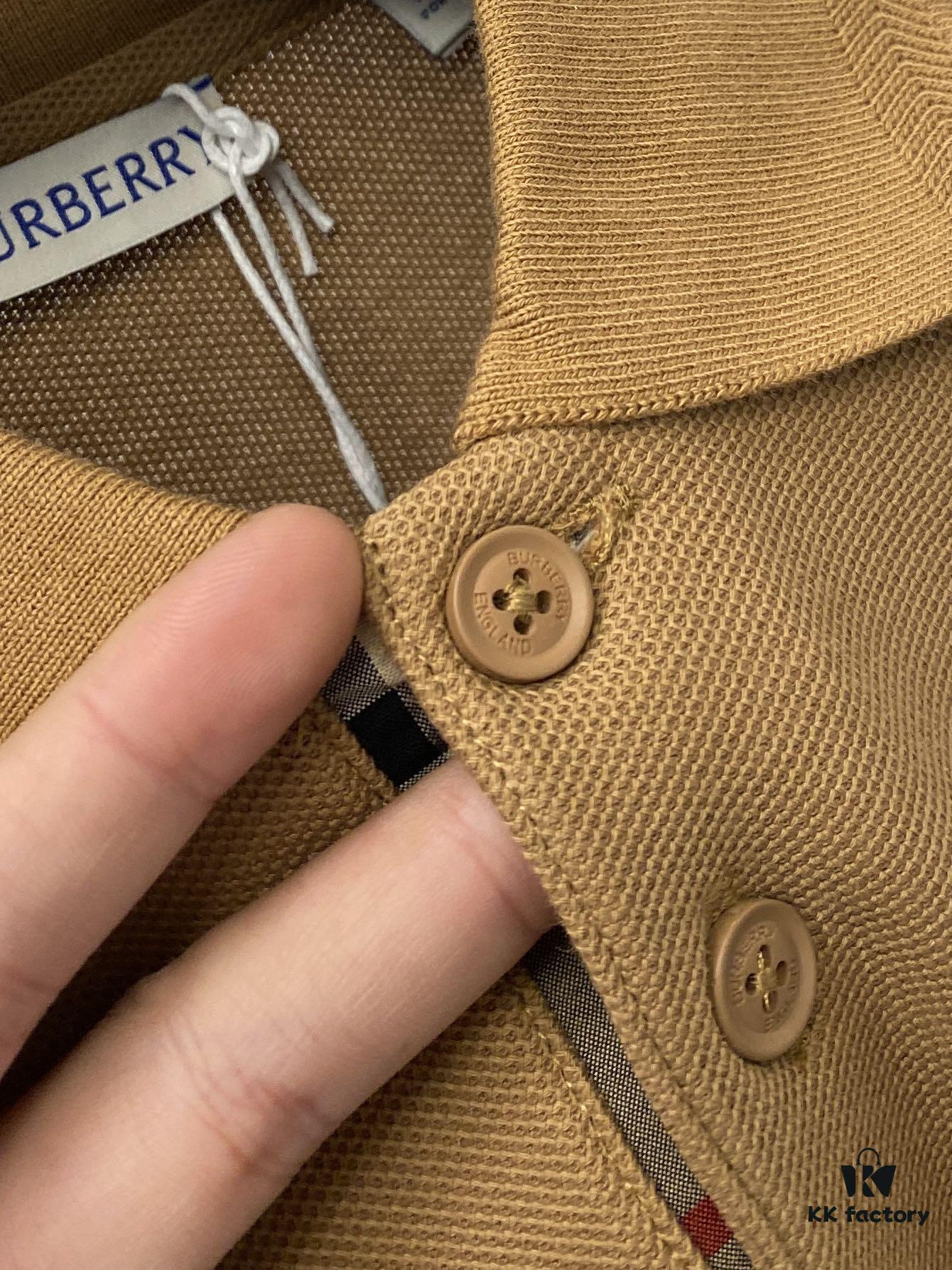 Burberry, 2025 Latest Short Sleeve T-Shirt, Stylish and Fashionable with Exquisite Embroidered Logo on Chest, Simple and Versatile Design