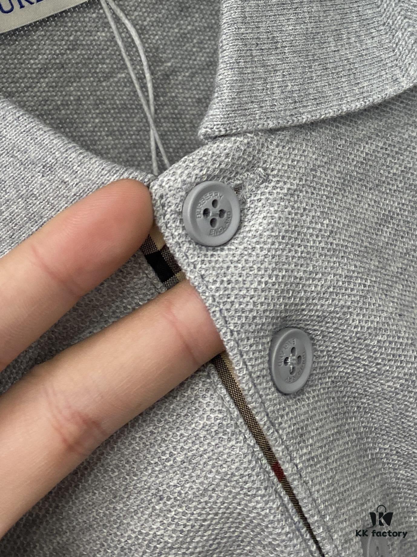 Burberry, 2025 Latest Short Sleeve T-Shirt, Stylish and Fashionable with Exquisite Embroidered Logo on Chest, Simple and Versatile Design