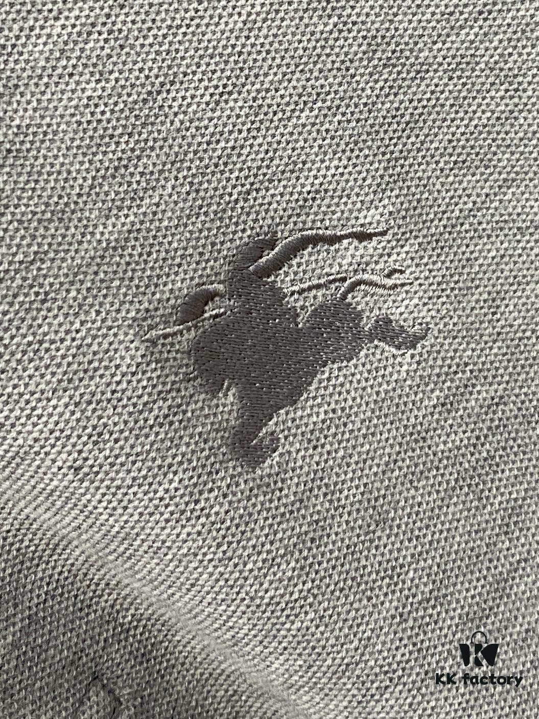 Burberry, 2025 Latest Short Sleeve T-Shirt, Stylish and Fashionable with Exquisite Embroidered Logo on Chest, Simple and Versatile Design