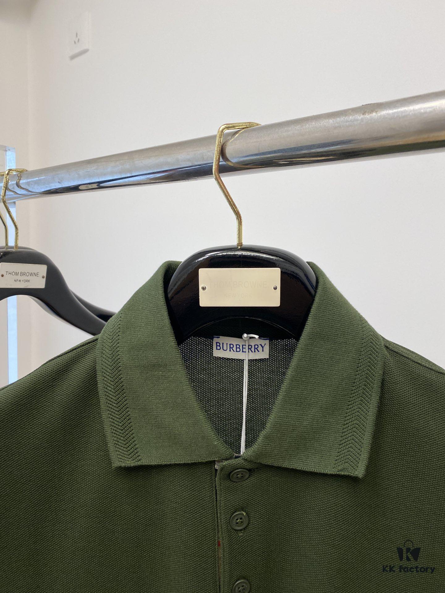 Burberry, 2025 Latest Short-Sleeve T-Shirt, Stylish and Fashionable with Exquisite Embroidered Logo on Chest, Simple and Versatile Design