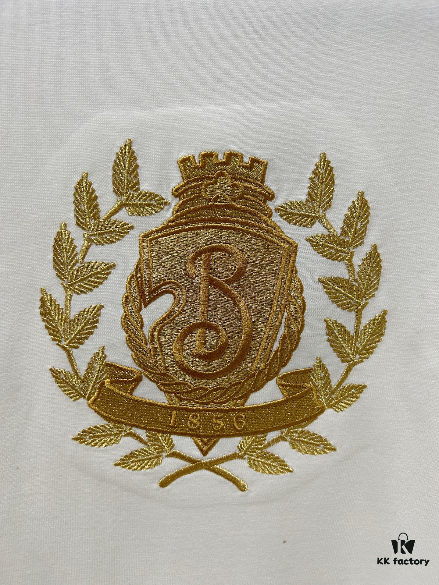 Burberry, 2025 Latest Short Sleeve T-Shirt, Stylish and Fashionable with Exquisite Embroidered Logo on Chest, Simple and Versatile Design