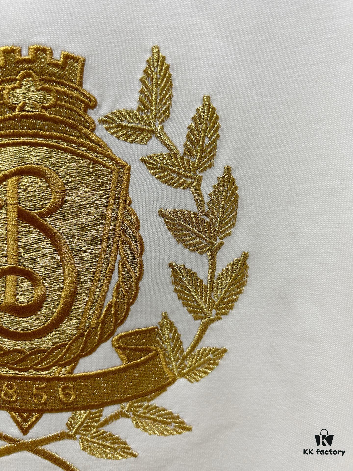 Burberry, 2025 Latest Short Sleeve T-Shirt, Stylish and Fashionable with Exquisite Embroidered Logo on Chest, Simple and Versatile Design