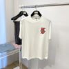 Burberry, 2025 Latest Short-Sleeve T-Shirt, Stylish and Handsome with Exquisite Embroidered Logo on Chest, Simple and Versatile Design