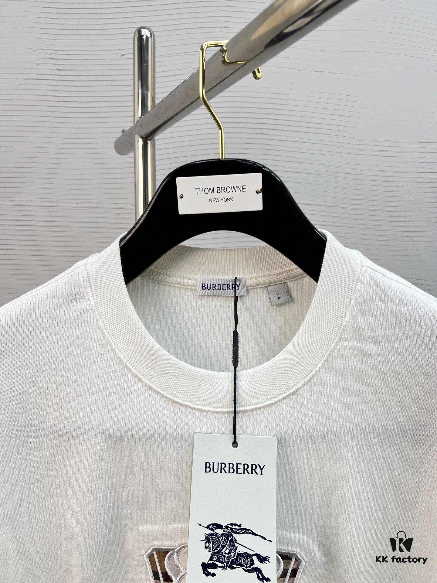 BBR 25SS Spring/Summer T-Shirt! Black and White Printed Crew Neck Short Sleeve Tee