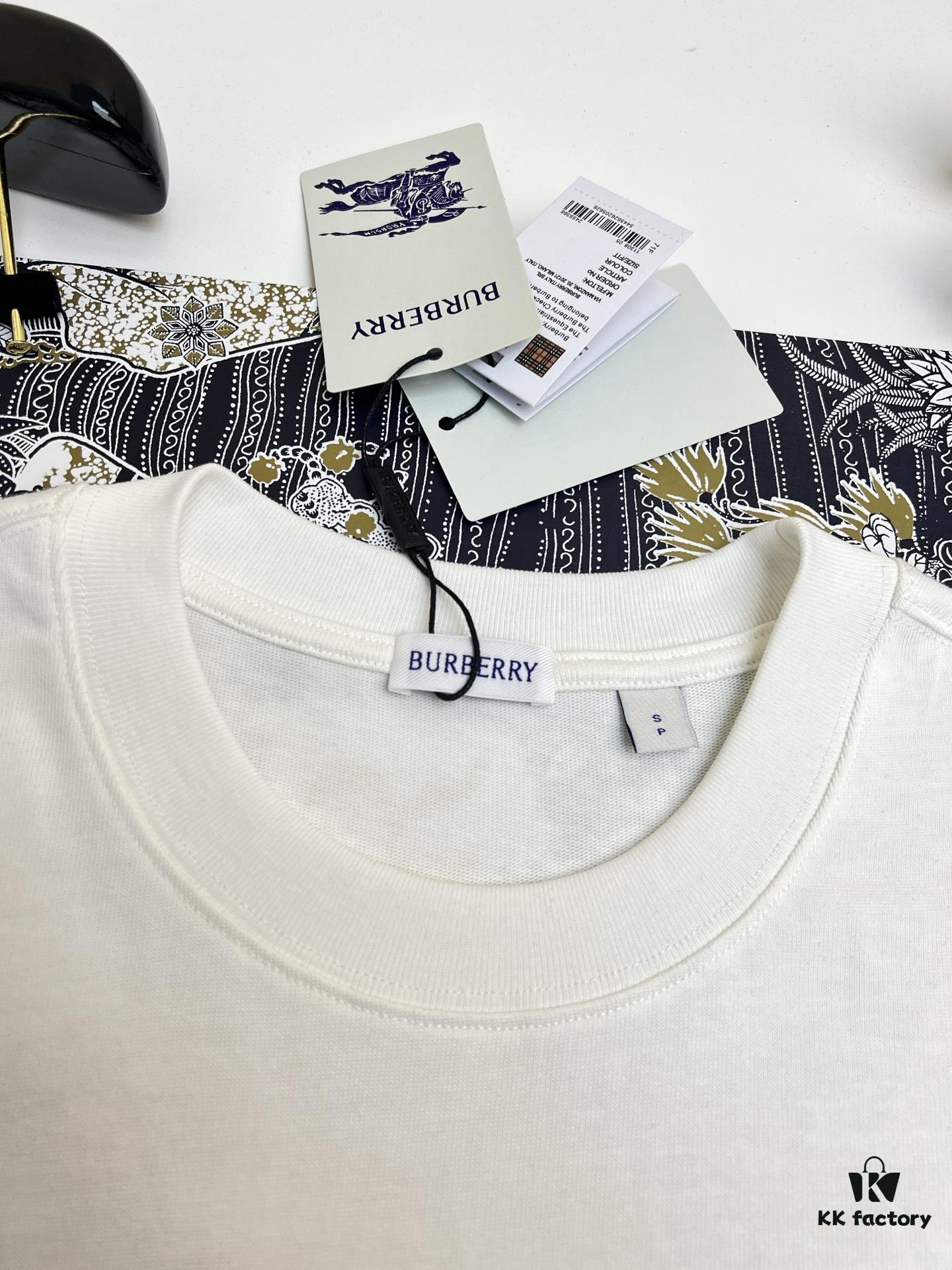 BBR 25SS Spring/Summer T-Shirt! Black and White Printed Crew Neck Short Sleeve Tee