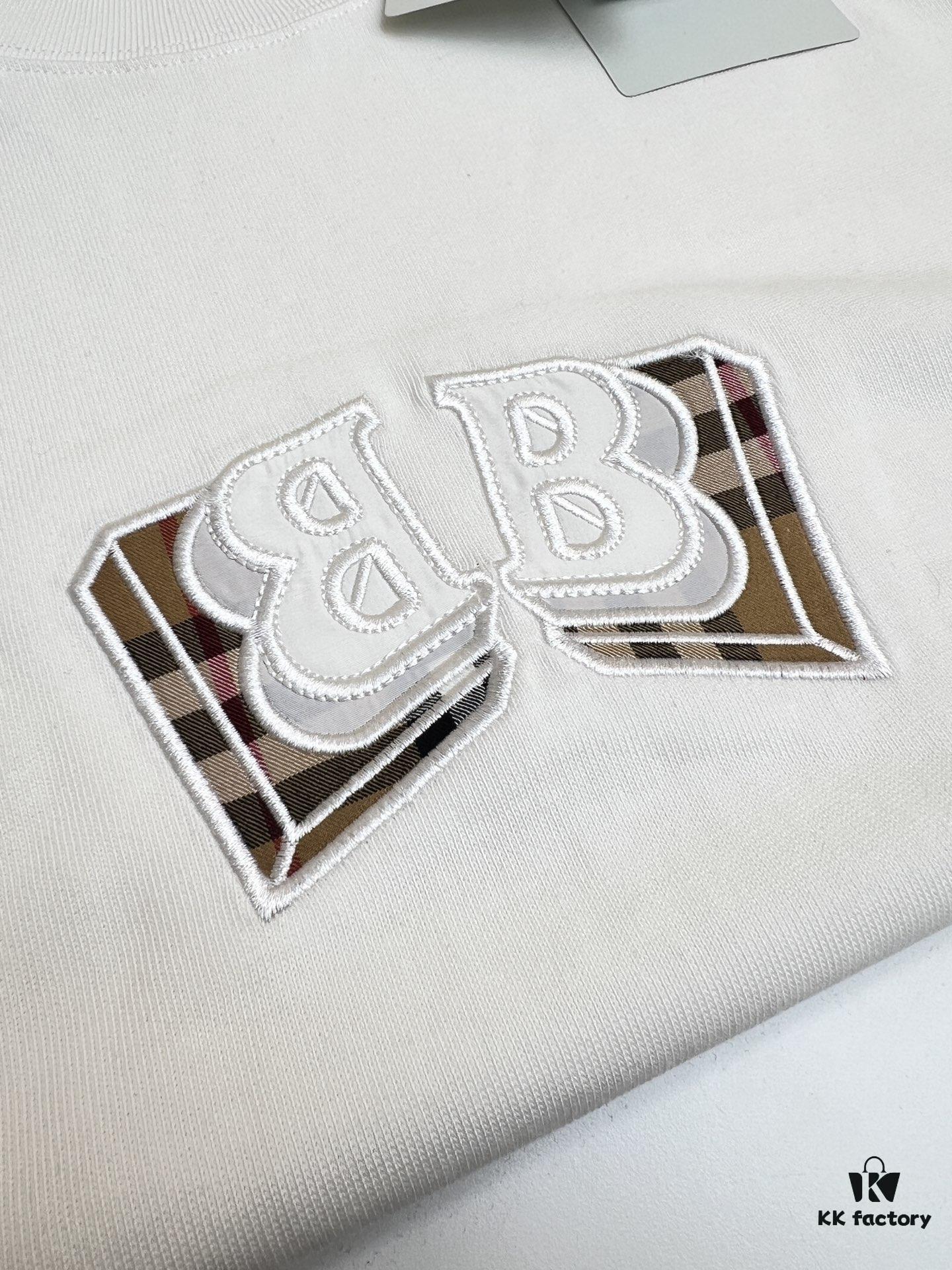 BBR 25SS Spring/Summer T-Shirt! Black and White Printed Crew Neck Short Sleeve Tee