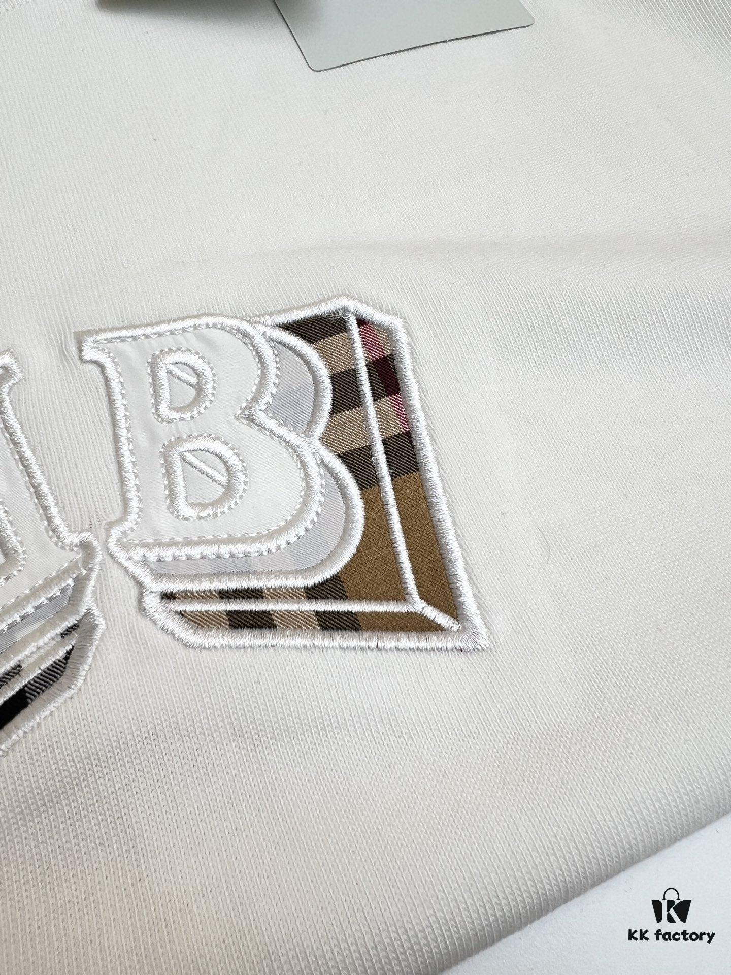 BBR 25SS Spring/Summer T-Shirt! Black and White Printed Crew Neck Short Sleeve Tee