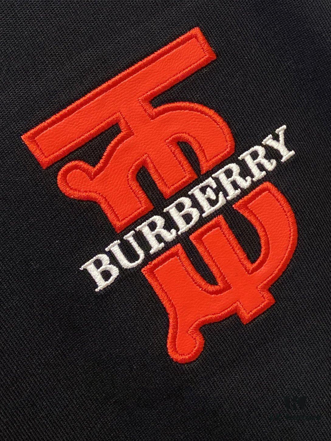 Burberry 2025 Latest Short Sleeve T-Shirt, Stylish and Fashionable with Exquisite Embroidered Logo on Chest, Simple and Versatile Design