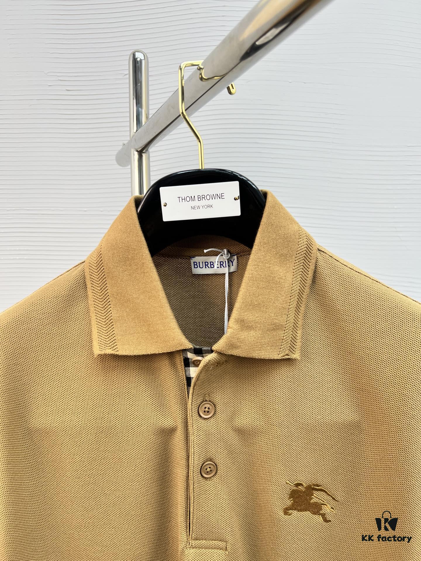 BBR 25SS Spring/Summer Polo Shirt, Black and White Printed Round-Neck Short-Sleeve T-Shirt