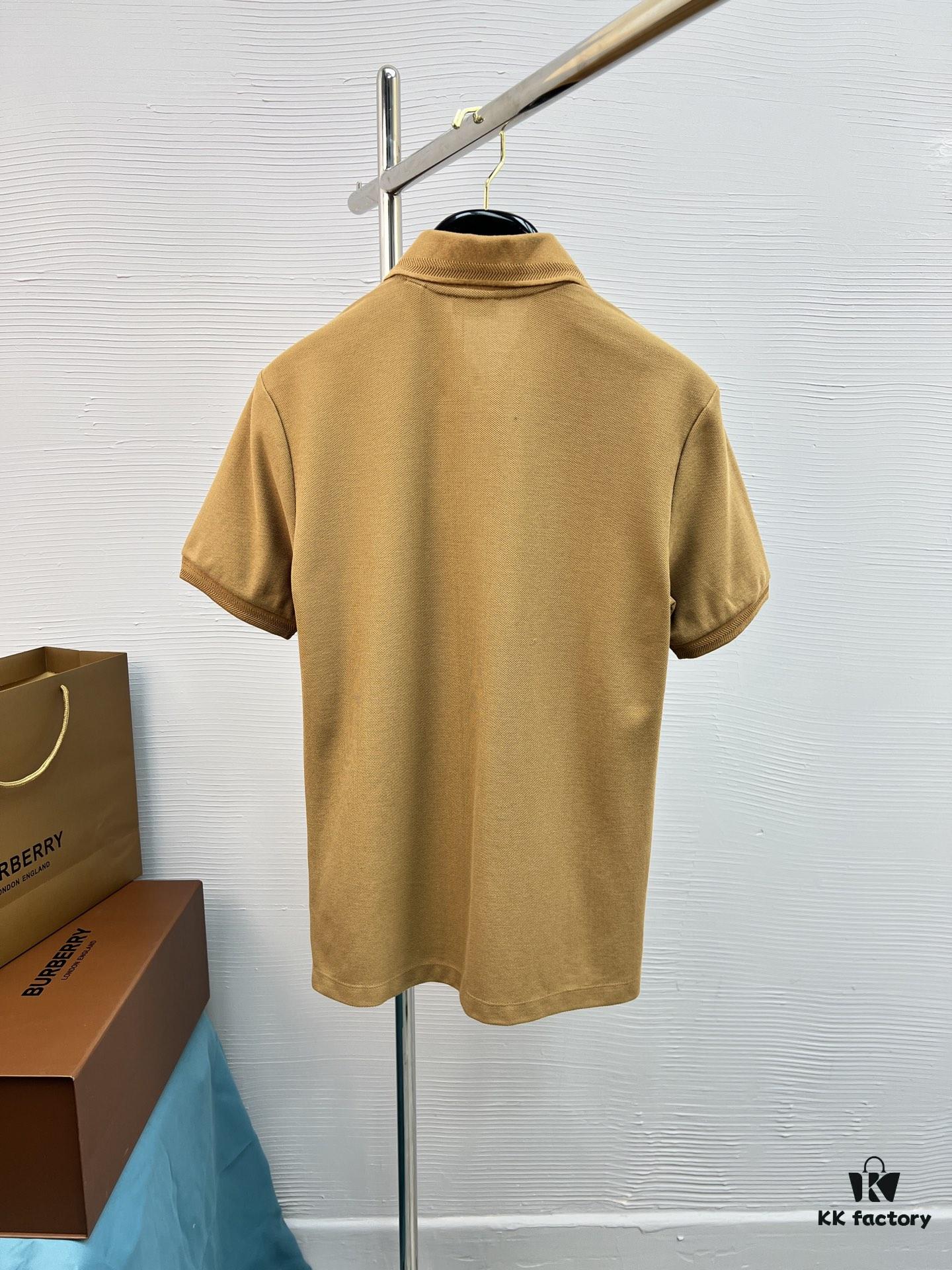 BBR 25SS Spring/Summer Polo Shirt, Black and White Printed Round-Neck Short-Sleeve T-Shirt