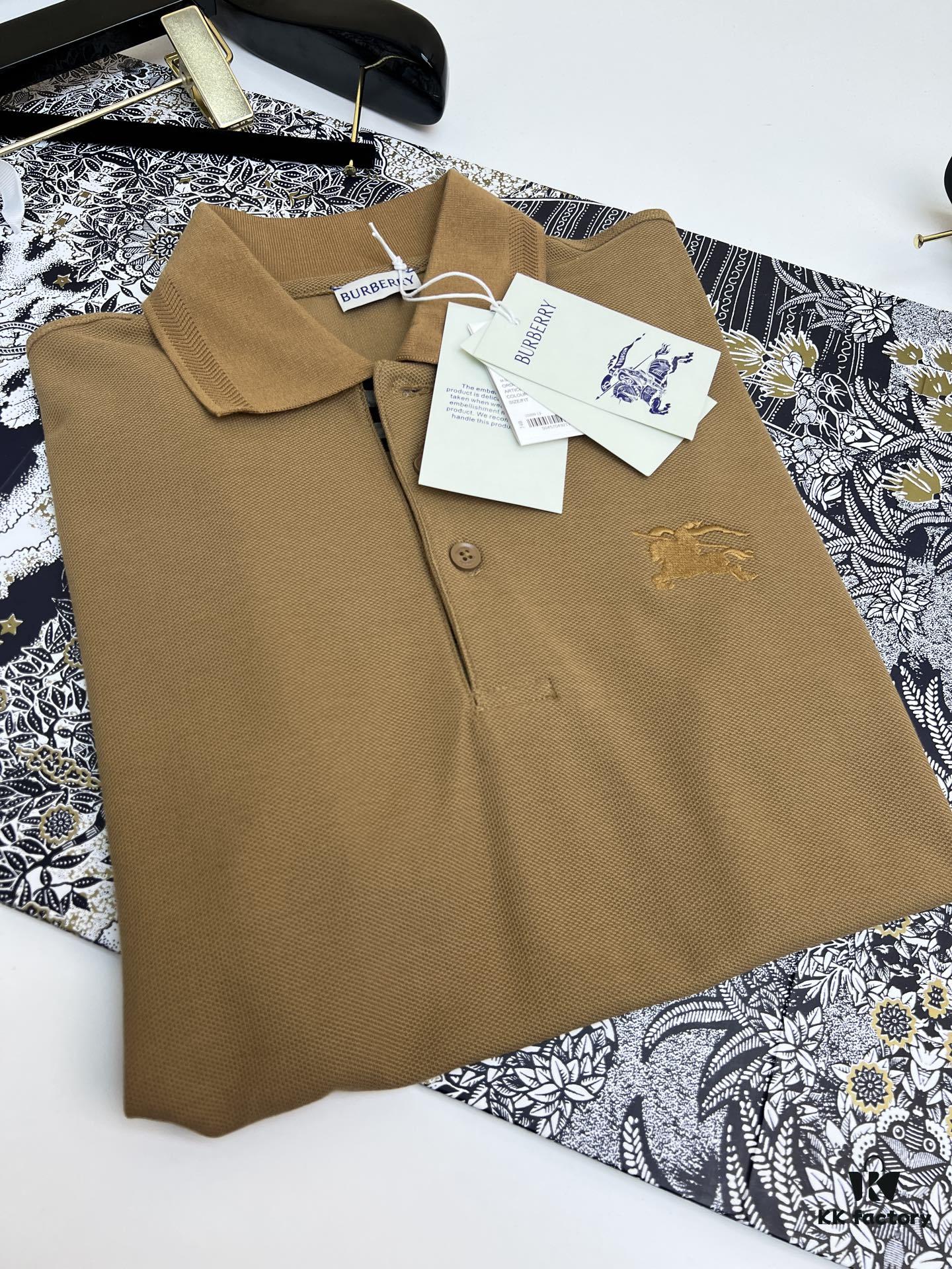 BBR 25SS Spring/Summer Polo Shirt, Black and White Printed Round-Neck Short-Sleeve T-Shirt