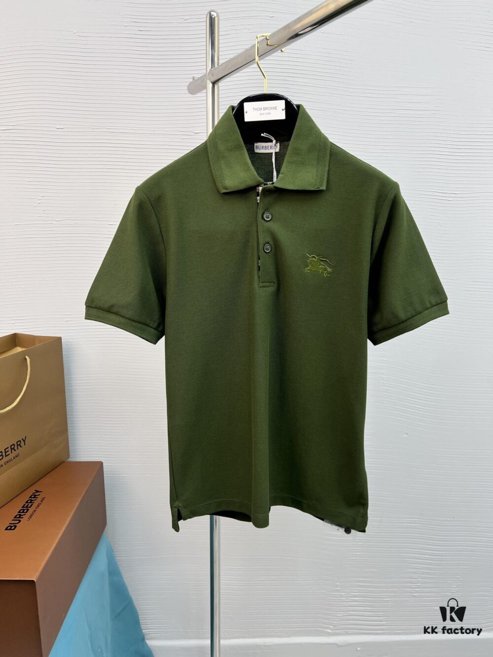 BBR 25SS Spring/Summer Polo Shirt – Black and White Printed Round-Neck Short-Sleeve T-Shirt