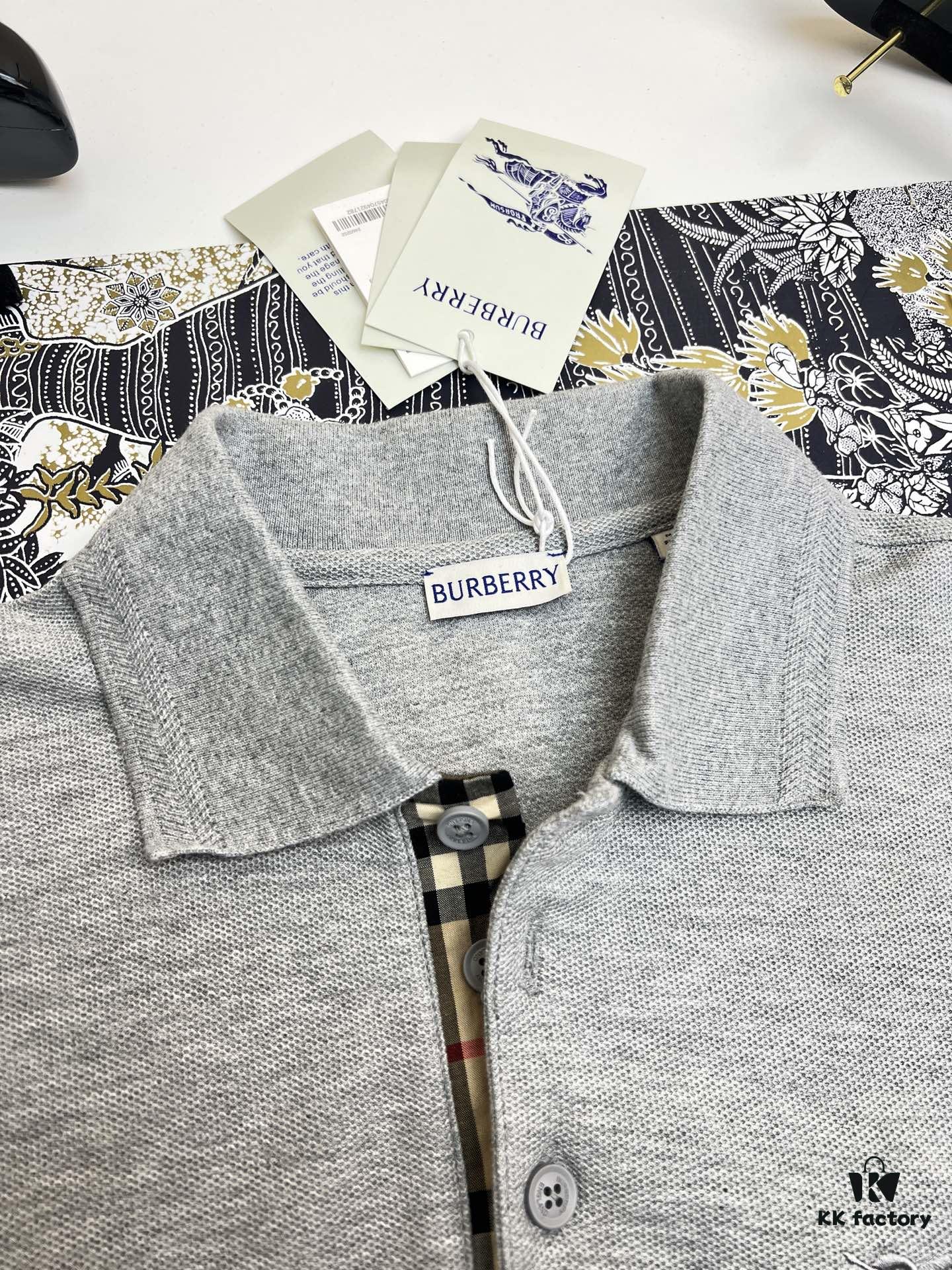 BBR 25SS Spring Summer Polo Shirt Black and White Printed Crew Neck Short Sleeve T-Shirt