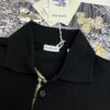 BBR 25SS Spring Summer Polo Shirt Black and White Printed Crew Neck Short Sleeve T-Shirt